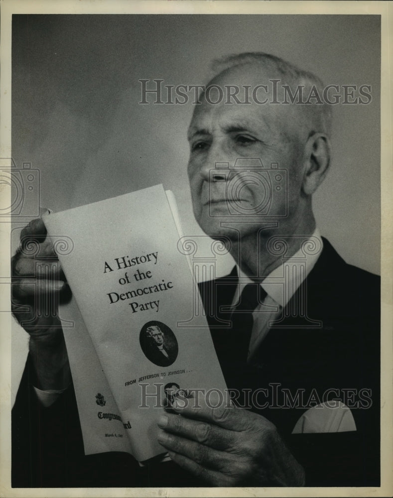 1968 Press Photo Lafayette Patterson, Educator and Former Senator, Alabama - Historic Images