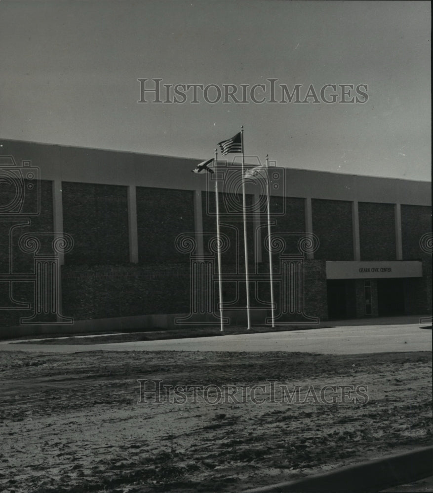 1976 New Civic Center Building largest constructed in Ozark, Alabama - Historic Images