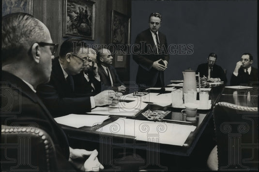 1964 Crawford Johnson III at Chamber of Commerce meeting, Birmingham-Historic Images