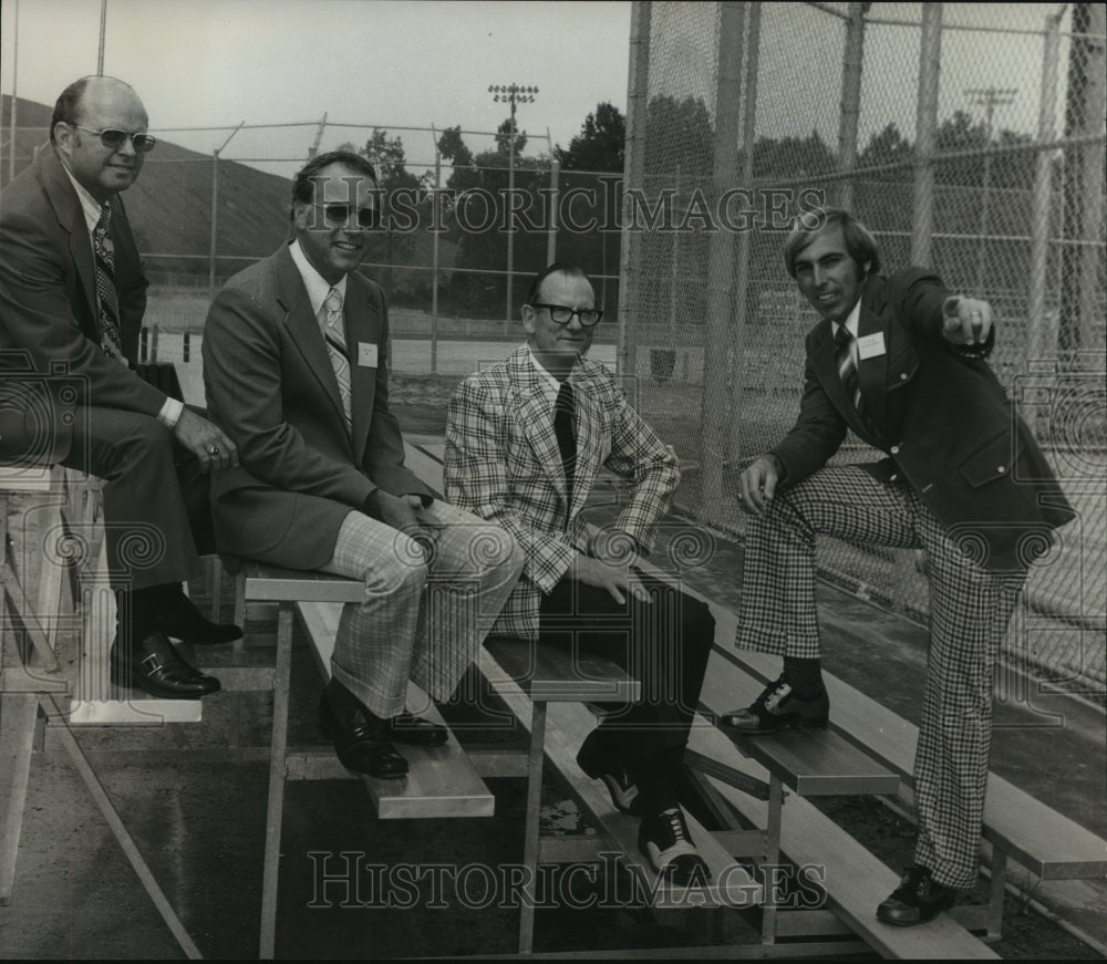 1974 Mayor Patrick, others at Pleasant Grove Park, Pleasant Grove-Historic Images