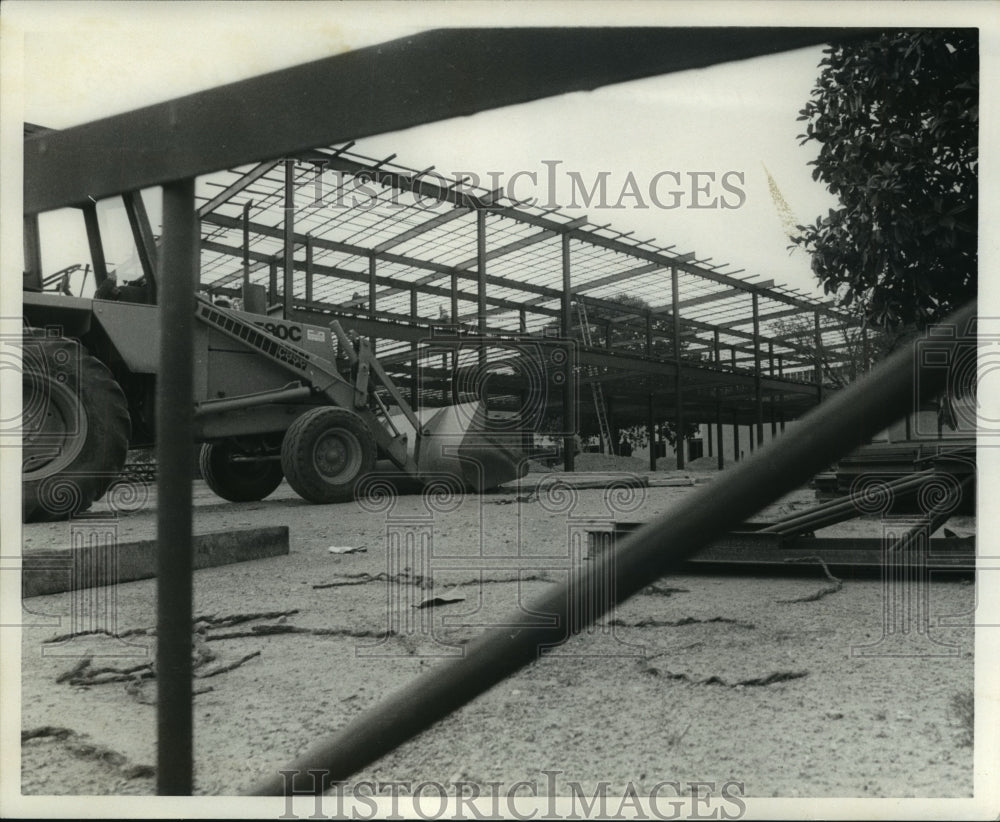 1981, Construction of Addition at Maxwell Field, Montgomery, Alabama - Historic Images