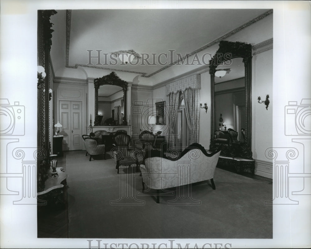 1969 Press Photo Montgomery, Alabama Governor&#39;s Mansion Drawing Room - abna17010 - Historic Images