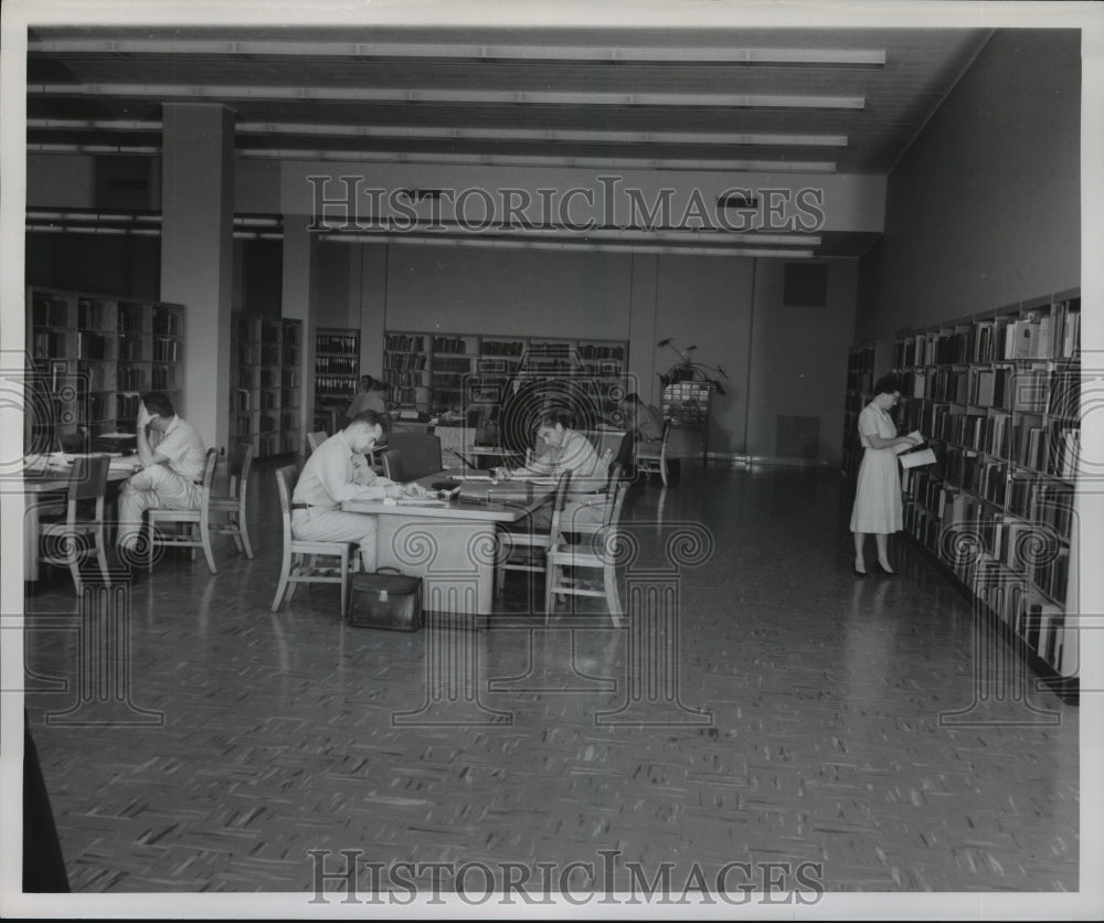 1980, Mrs. Marilyn B. Williams, Students at Air Force Base Library - Historic Images