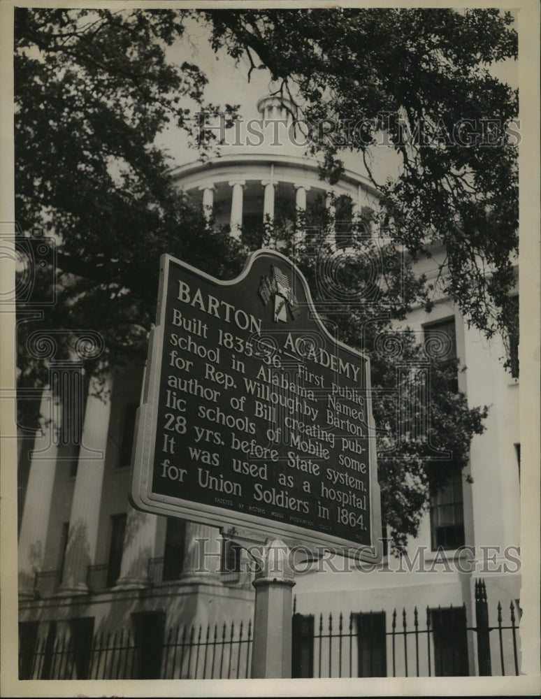 1953, Barton Academy in Mobile, Alabama, First Public School - Historic Images