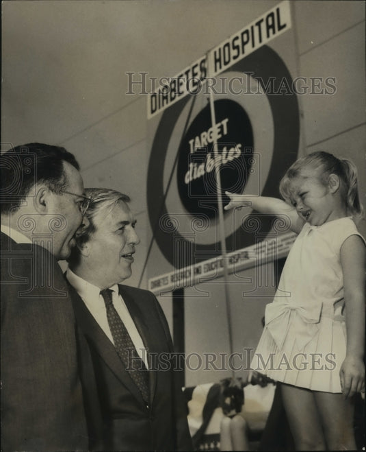 1970 Diabetic Patient Talks with Dr. Joseph Volker & Dr. Boshell-Historic Images