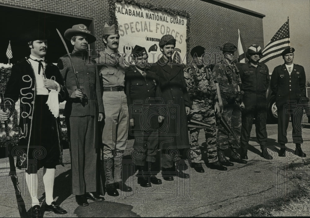 1975, Veterans Day Military Uniforms across the ages in Alabama - Historic Images