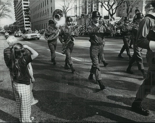 1978, Military Band at Veteran's Day Parade - abna17240 - Historic Images