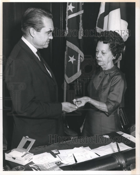 1964, George Wallace, Alabama Governor, Mother Mrs. Mozelle Wallace - Historic Images