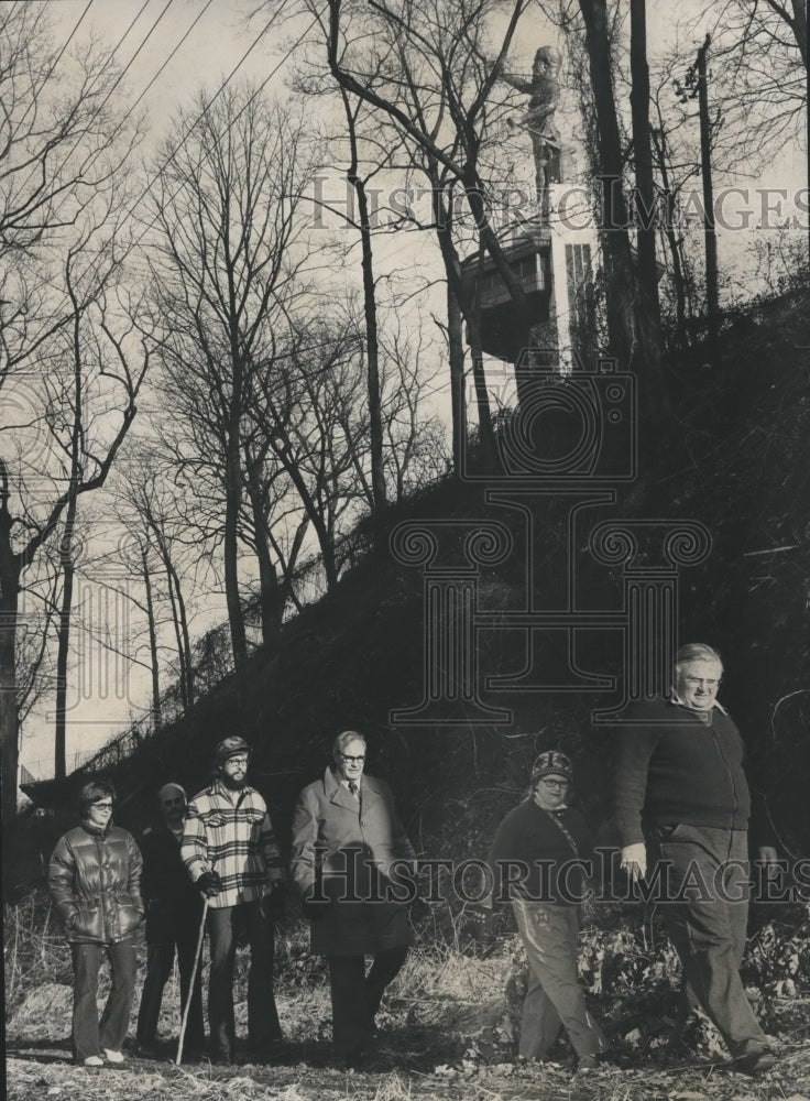 1977, Birmingham, Alabama Mayor David Vann with Family in Woods - Historic Images