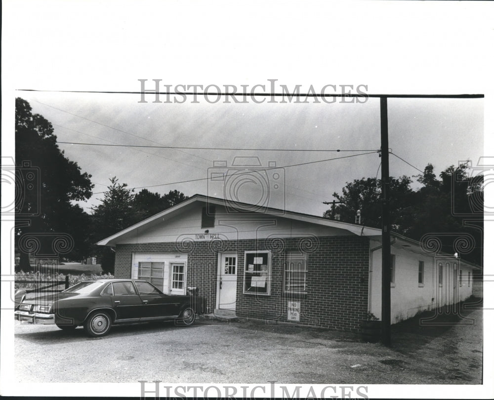 1980, Wilsonville, Alabama City Hall Built in the Early 1960&#39;s - Historic Images