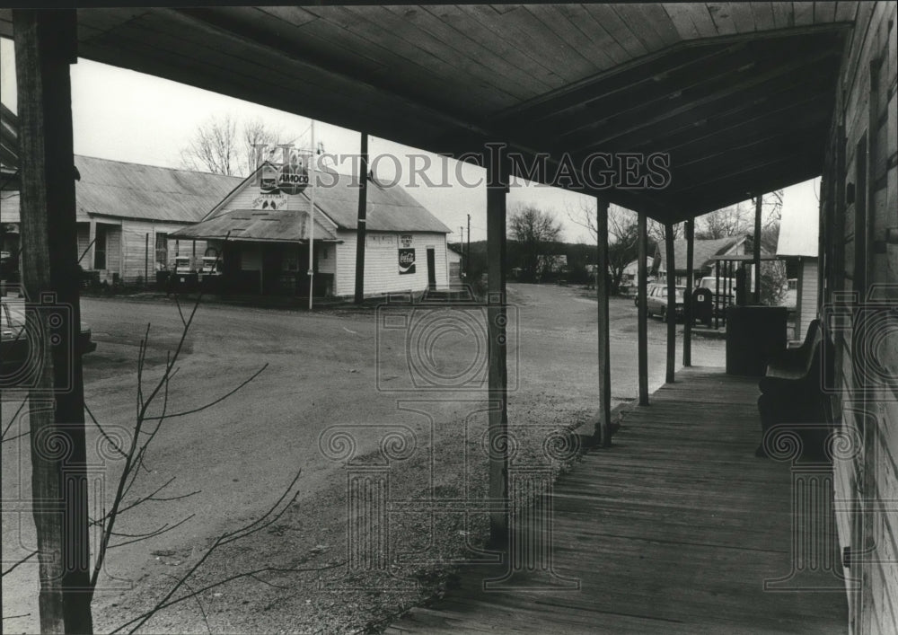 1982 Press Photo Downtown Weogufka, Alabama - abna17876 - Historic Images