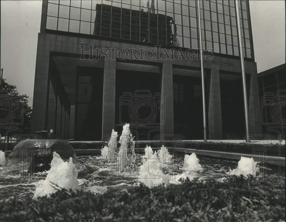 1982, First National-Southern Natural Building With Fountain - Historic Images