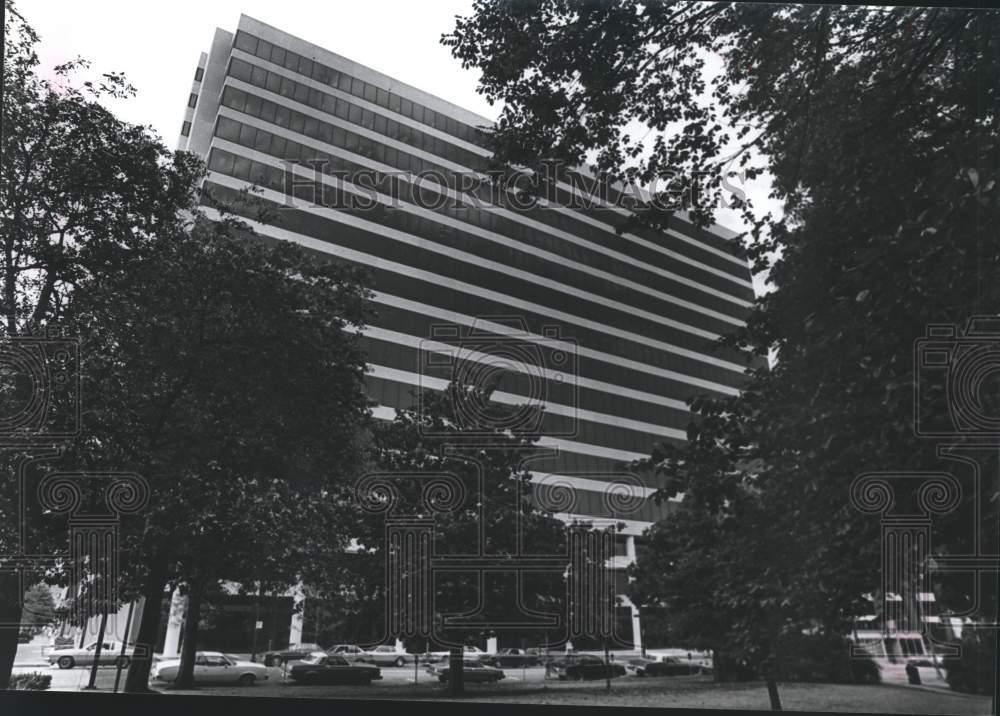 1982, Park Place Tower, streetscape, Birmingham, Alabama - abna18115 - Historic Images