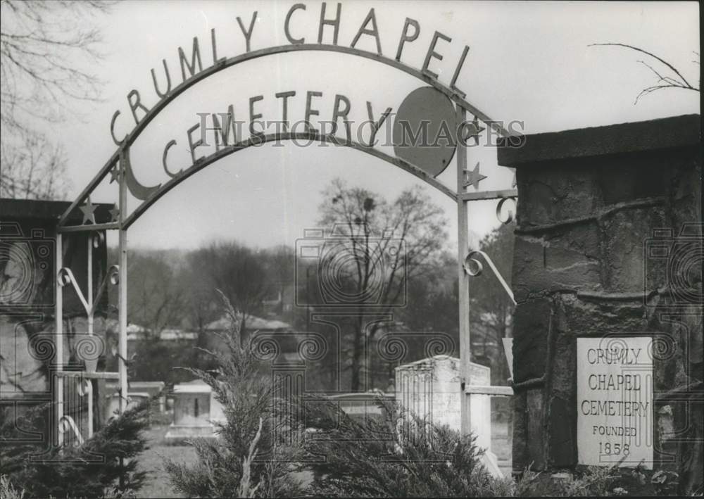 1967, Crumly Chapel front gate, Birmingham, Alabama - abna18139 - Historic Images