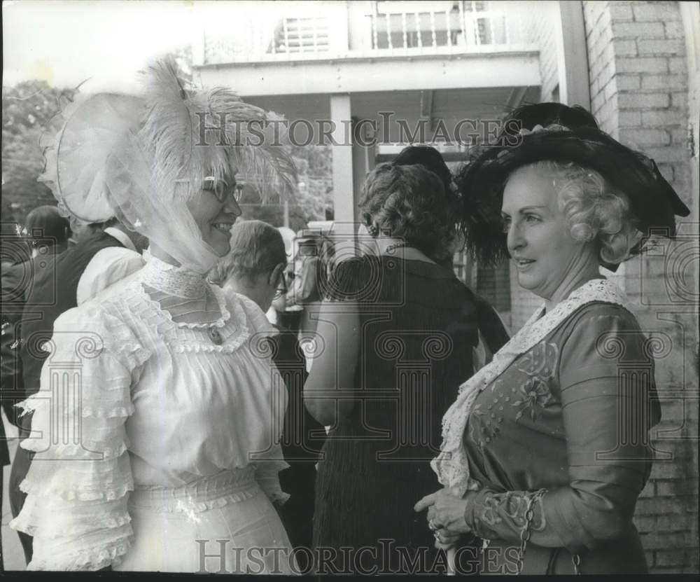 1972  Mrs. Helen Todd & Mrs. Libby Manlan in Centennial Costume - Historic Images