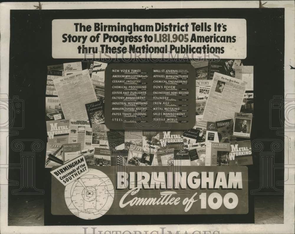 1952, Birmingham Chamber of Commerce Committee national publications - Historic Images