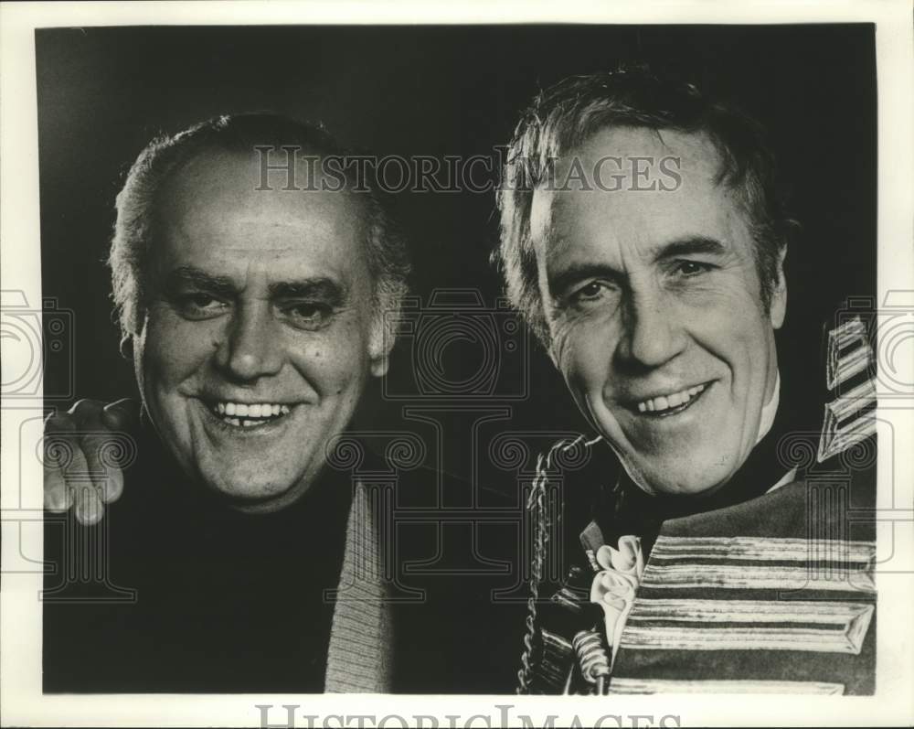 1978 Press Photo Director Jose Quintero and Jason Robards in &quot;A Touch Of A Poet&quot; - Historic Images