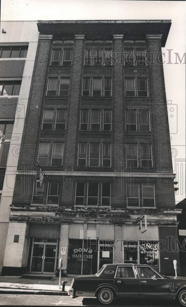 1983, Pythian building, streetscape,, Birmingham, Alabama - abna18242 - Historic Images