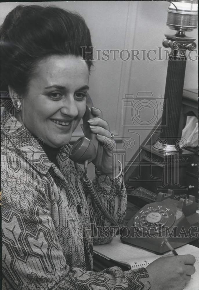 1974, Birmingham Civic Ballet Women's Committee President Mrs. Baker - Historic Images