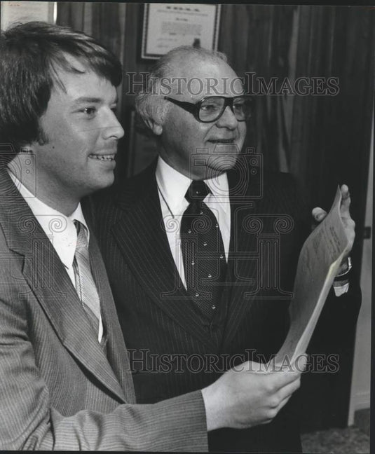 1979 Press Photo Bessemer, Alabama Chamber of Commerce Leaders at Open House - Historic Images