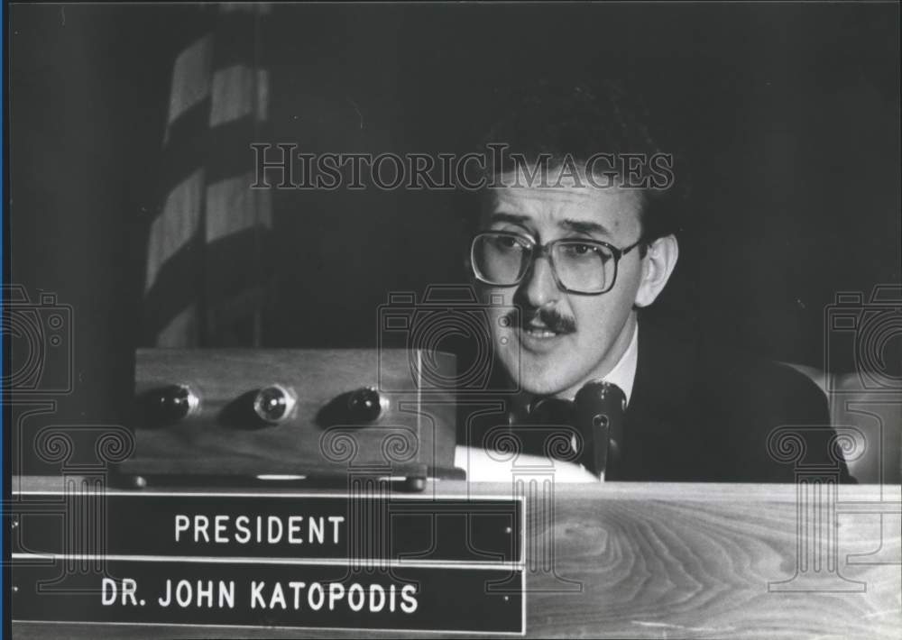 1982 City Council President John Katopodis - Historic Images