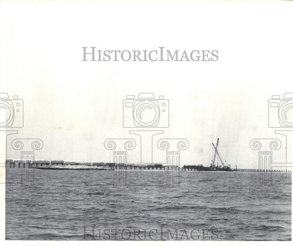 1989 Naval Station Causeway - Activity on Horizon - Historic Images