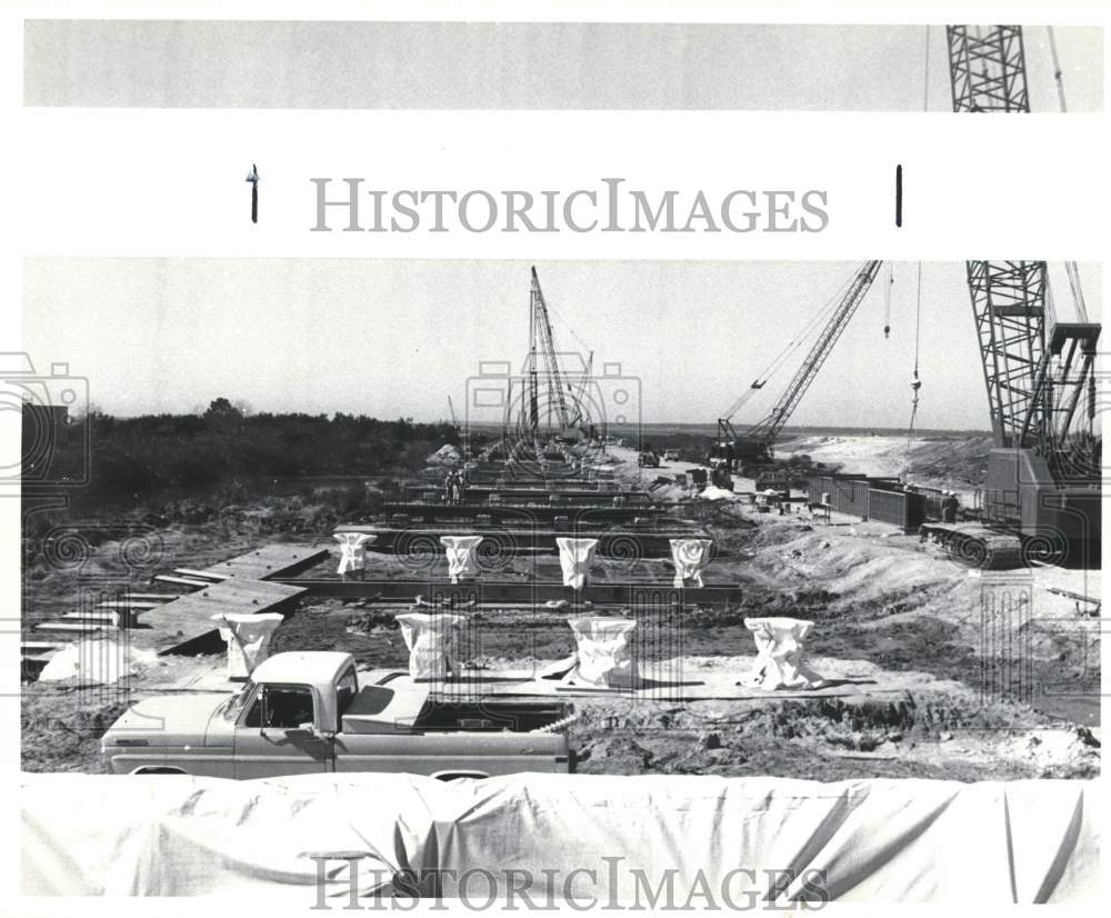 Construction on Homeport Causeway - Historic Images