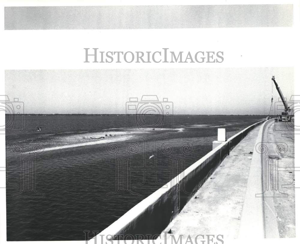 Press Photo View from Naval Station Causeway over Water - abna18488 - Historic Images