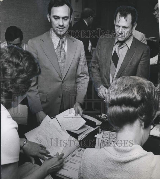 1972, Ben Erdreich & Judge James Satterfield, Qualifying Democrats - Historic Images