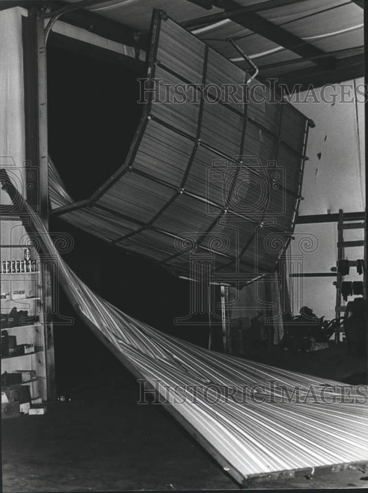 1979, Doors Twisted by Wind at Ray Gardner's Front End Alignment - Historic Images