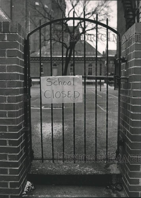 1984, St. Paul's School Closed Due to Weather in Birmingham, Alabama - Historic Images