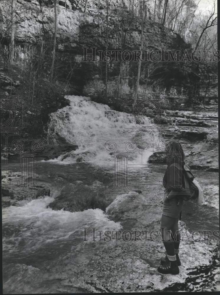 1980 Press Photo Underground River from the Walls of Jericho - abna18632 - Historic Images