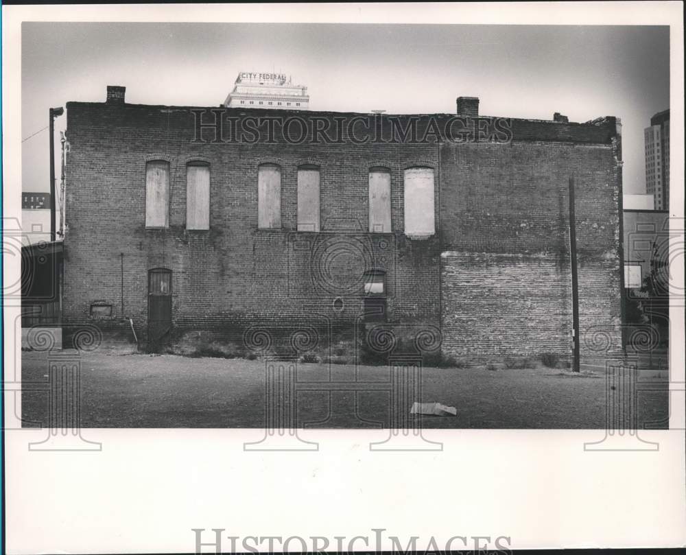 1987 Press Photo 2nd Avenue Building, Birmingham, Alabama - abna18638 - Historic Images