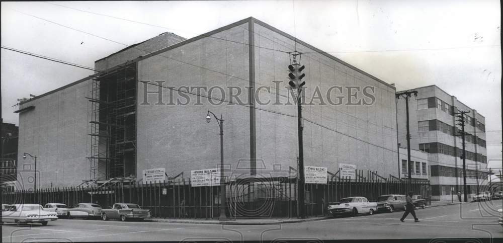 1963 Construction on the Athens Building, Birmingham, Alabama - Historic Images