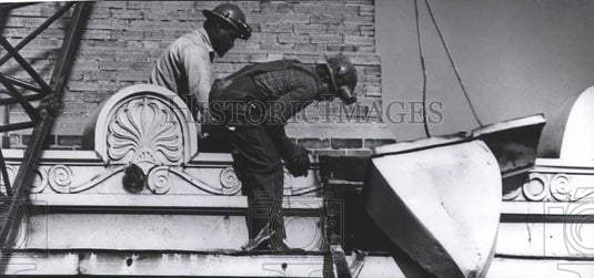 1978, Workmen Demolish Brown-Marx Building, Birmingham, Alabama - Historic Images