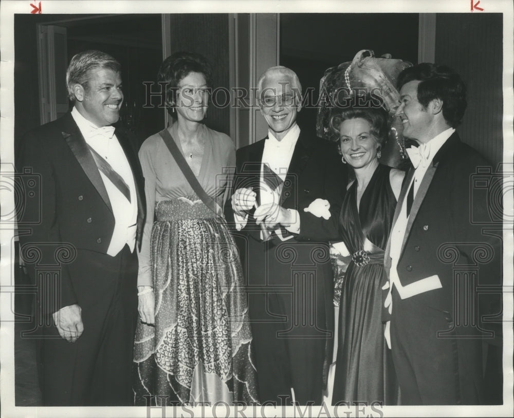 1974, Members of Branchwater Hunt Club and guests celebrate Hunt Ball - Historic Images