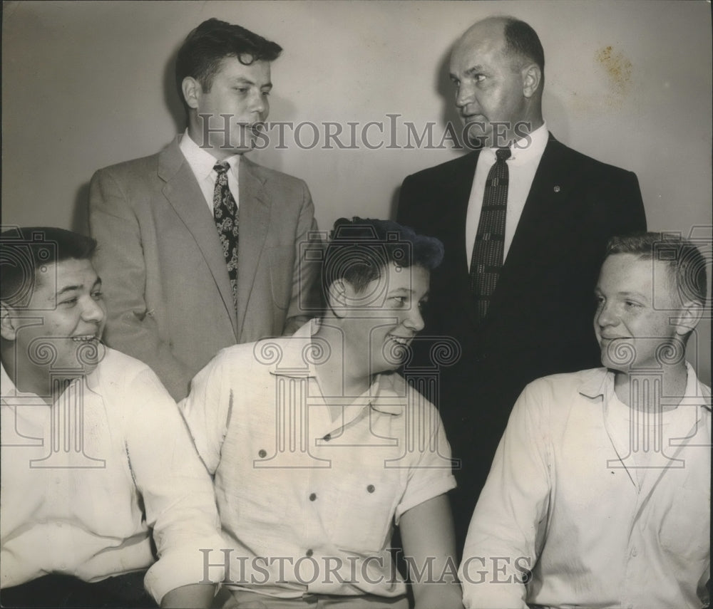 1955 Press Photo Delegates to YMCA Youth Legislature - abna18762 - Historic Images