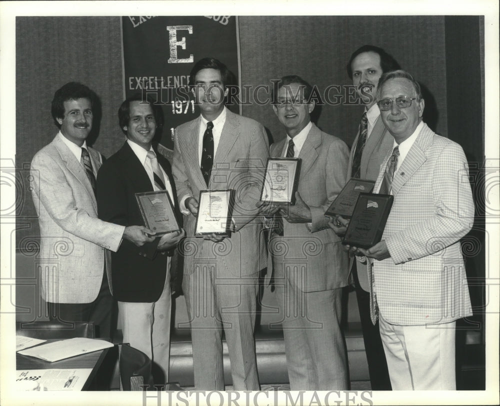 1980, Birmingham Breakfast Exchange Club receive awards in Alabama - Historic Images