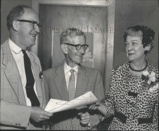 1959, Judge Windham with Darius Thomas and Florence Adams - abna18839 - Historic Images