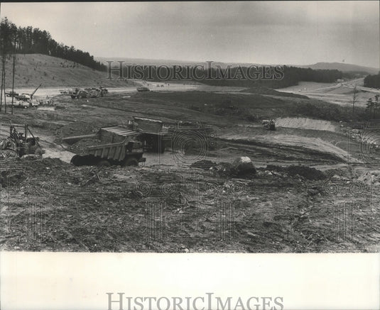 1984 Press Photo Site for Bessemer Civic Center, Alabama - abna18868 - Historic Images