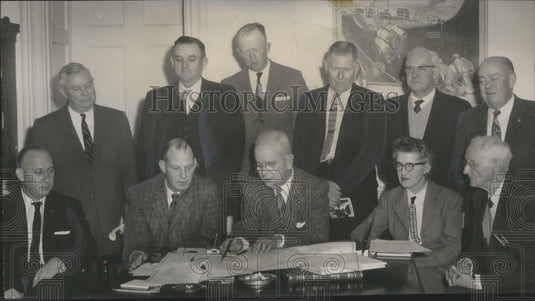 1958 Press Photo Alabama Polytechnic Institute Board of Trustees - abna18906- Historic Images