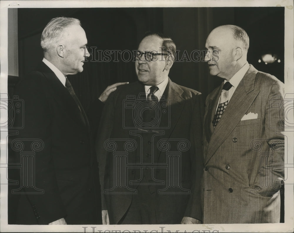 1952, Politicians Curtis Adkins, Guy Gabrielson, Claude Vardaman - Historic Images