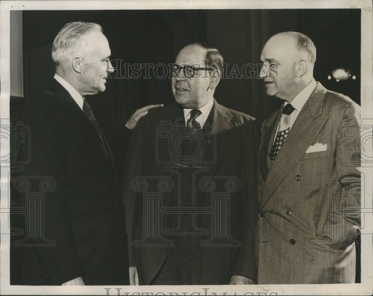 1952, Politicians Curtis Adkins, Guy Gabrielson, Claude Vardaman - Historic Images
