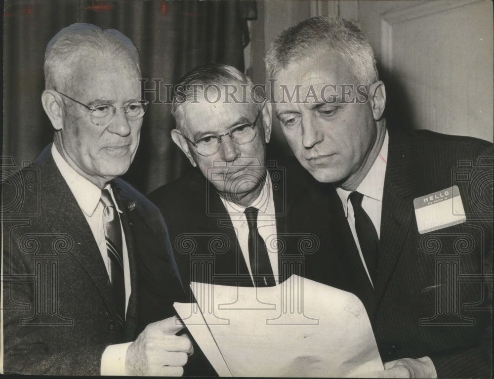 1965 Charles Zukoski, Dr. J.S. Tarwater, Dr. William Sheeley-Historic Images