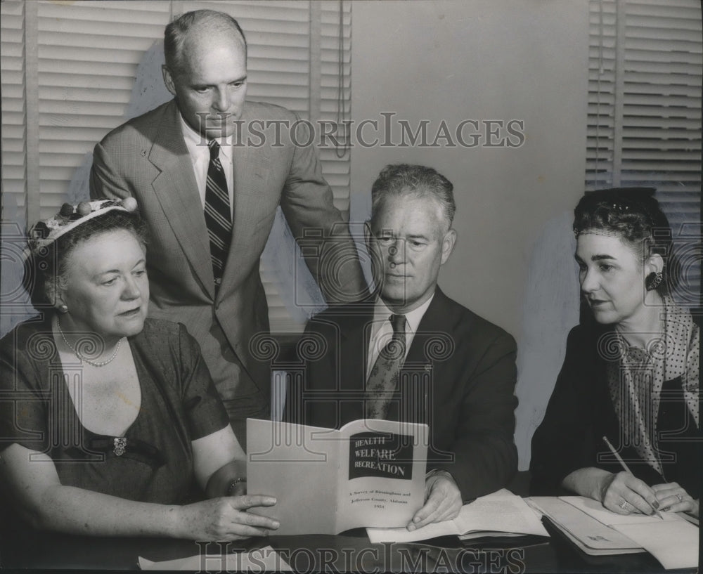 1955, Officers-Jefferson County Coordinating Council of Social Forces - Historic Images