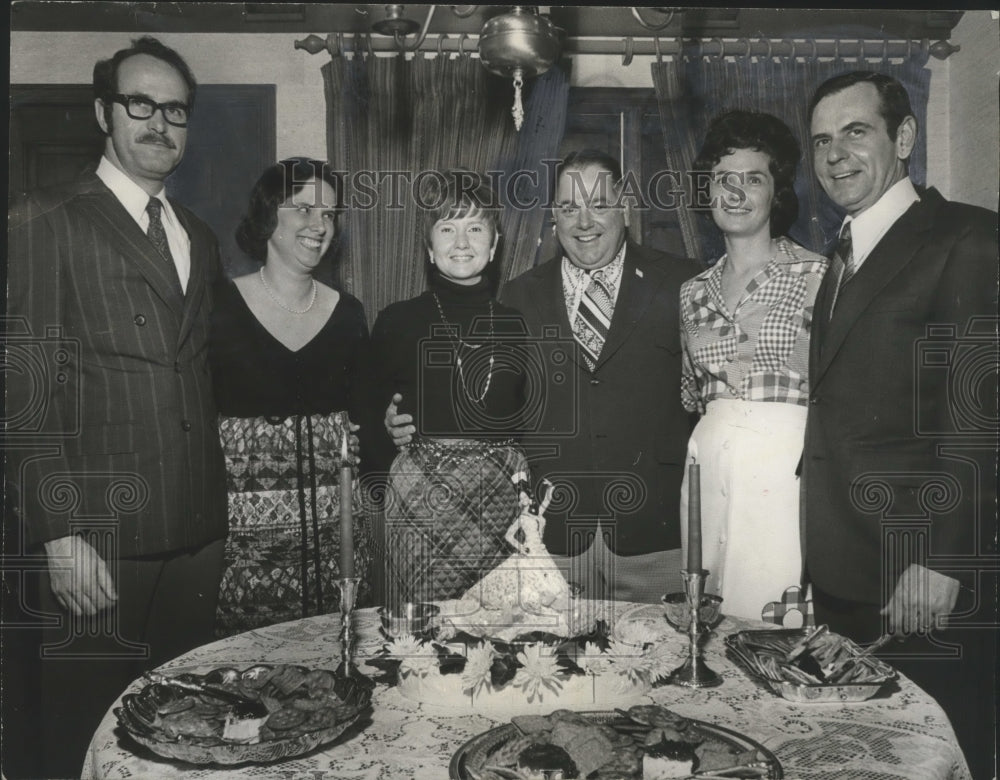 1972 Social for Mr. and Mrs. Brooks Yeilding, Alabama - Historic Images
