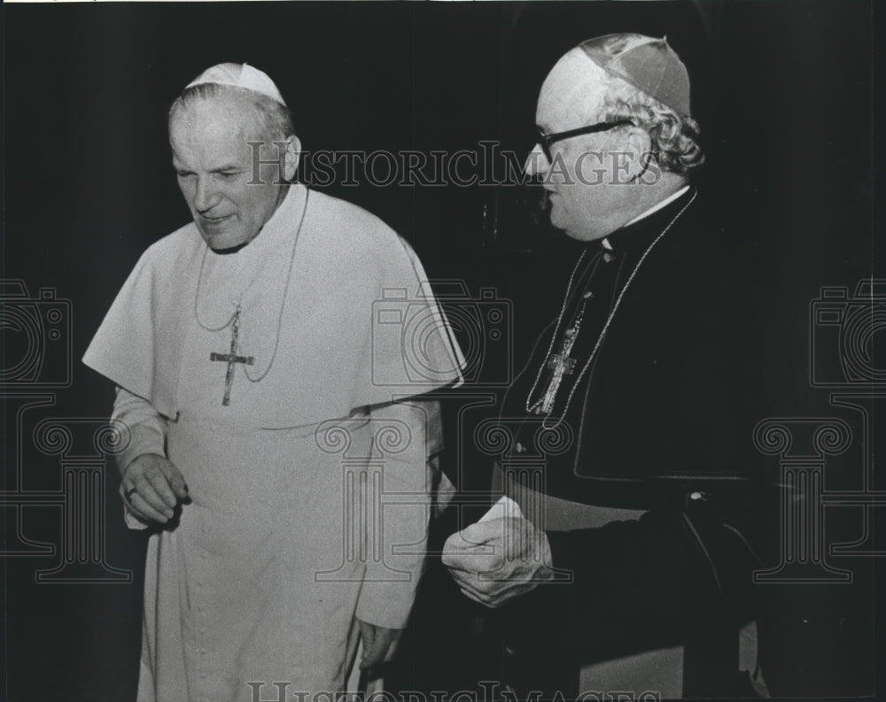 1978 Bishop Joseph Vath with unidentified clergyman - Historic Images