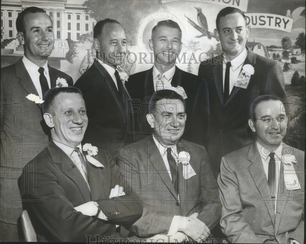 1962 Five Points Chamber of Commerce officers at a party-Historic Images