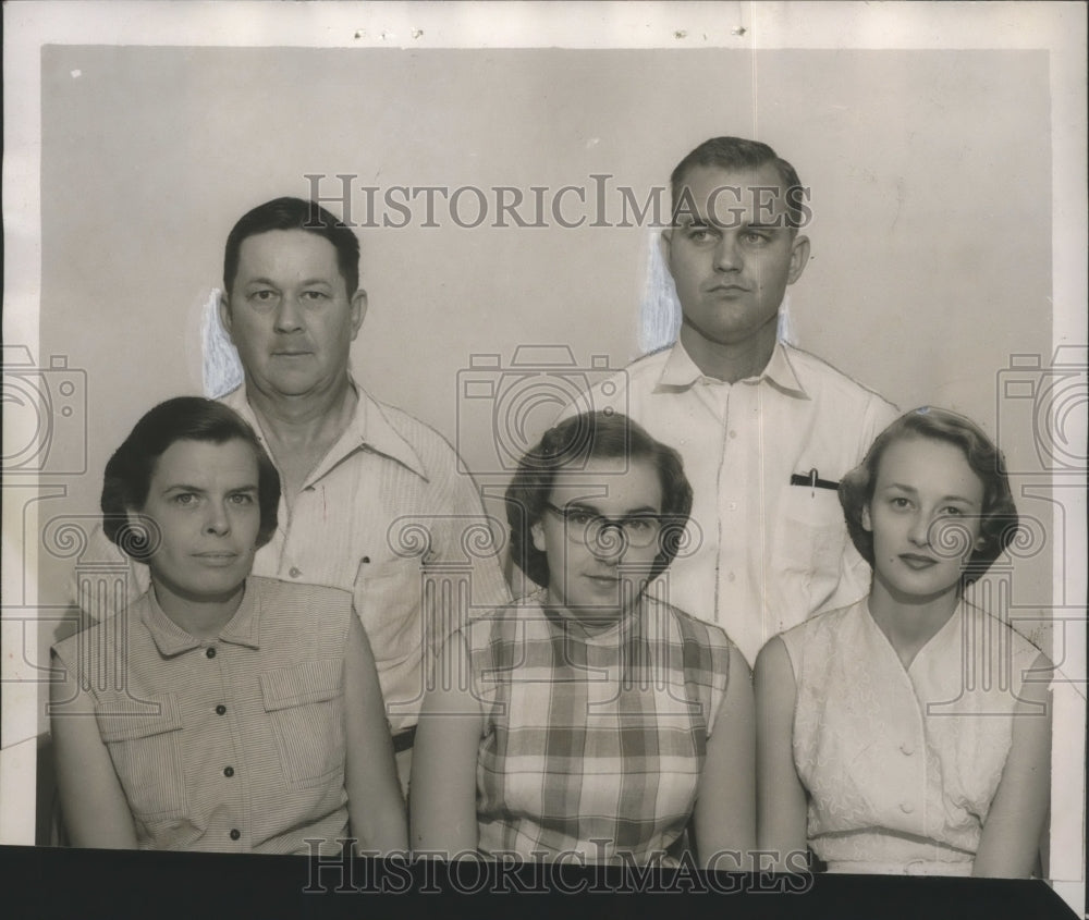 1953 Press Photo Cherokee County Extention five workers - abna19225 - Historic Images