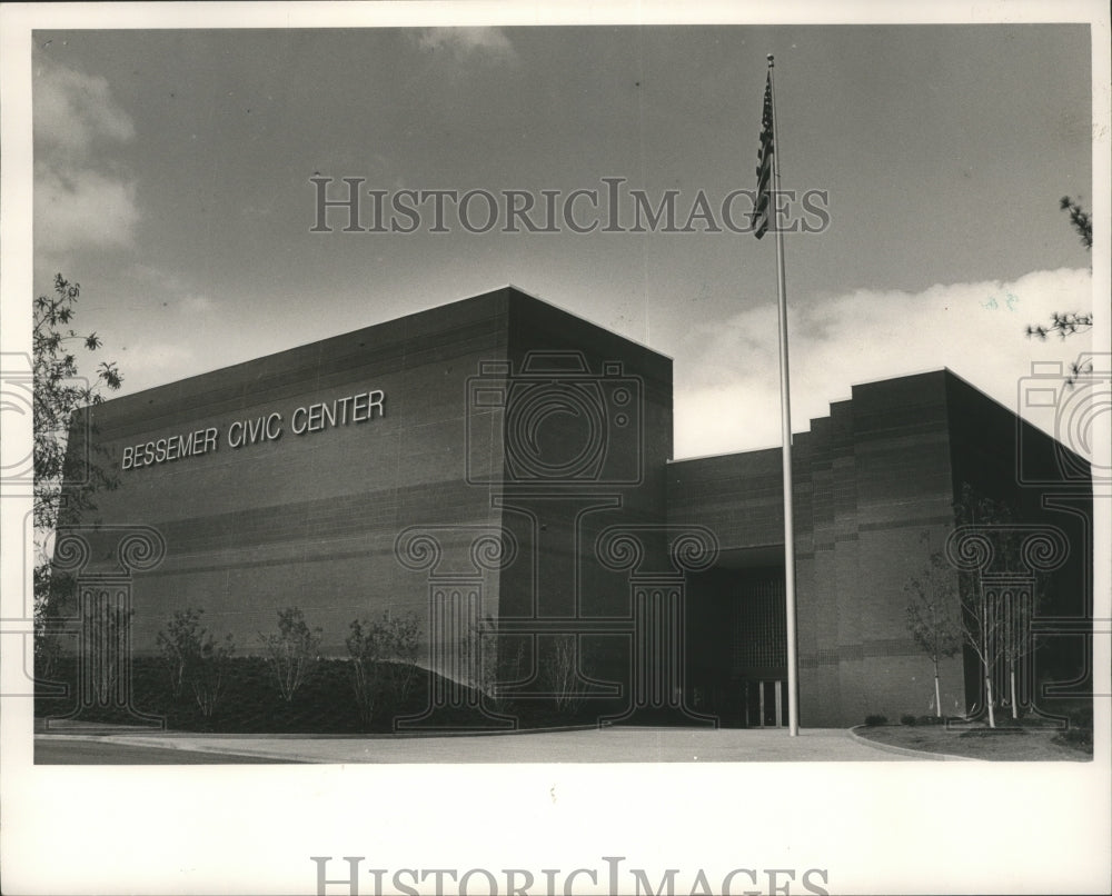 1986 Press Photo Bessemer Civic Center, Bessemer, Alabama - abna19231 - Historic Images